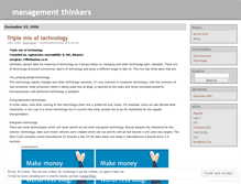 Tablet Screenshot of managementthinkers.wordpress.com