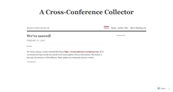 Desktop Screenshot of crossconfcoll.wordpress.com