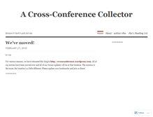 Tablet Screenshot of crossconfcoll.wordpress.com