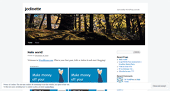 Desktop Screenshot of jodinette.wordpress.com