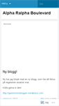 Mobile Screenshot of alpharalphaboulevard.wordpress.com