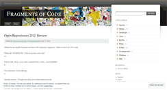 Desktop Screenshot of fragmentsofcode.wordpress.com
