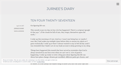 Desktop Screenshot of jurneesdiary.wordpress.com