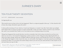 Tablet Screenshot of jurneesdiary.wordpress.com