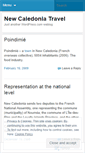 Mobile Screenshot of newcaledoniatravel.wordpress.com