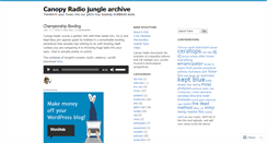 Desktop Screenshot of canopyradio.wordpress.com