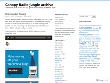 Tablet Screenshot of canopyradio.wordpress.com