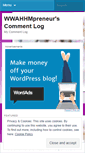 Mobile Screenshot of mycommentlog.wordpress.com
