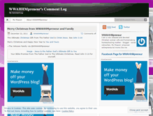 Tablet Screenshot of mycommentlog.wordpress.com