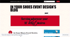 Desktop Screenshot of inyourshoesevents.wordpress.com