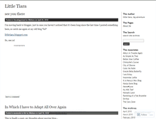 Tablet Screenshot of littletiara.wordpress.com