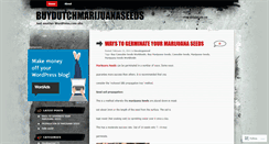 Desktop Screenshot of buydutchmarijuanaseeds.wordpress.com