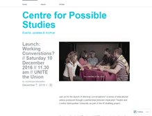 Tablet Screenshot of centreforpossiblestudies.wordpress.com