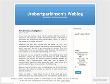 Tablet Screenshot of jrobertparkinson.wordpress.com