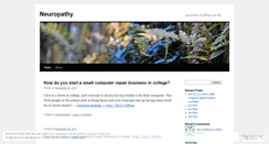Desktop Screenshot of neuropathyx.wordpress.com