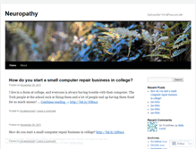 Tablet Screenshot of neuropathyx.wordpress.com