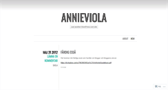 Desktop Screenshot of annieviola.wordpress.com