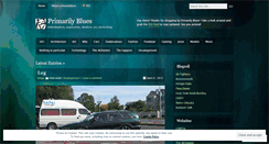 Desktop Screenshot of primarilyblues.wordpress.com