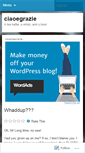 Mobile Screenshot of ciaoegrazie.wordpress.com