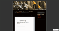 Desktop Screenshot of crayondor.wordpress.com