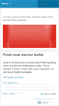 Mobile Screenshot of labourfriendsofpoland.wordpress.com