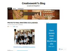 Tablet Screenshot of creativework1.wordpress.com