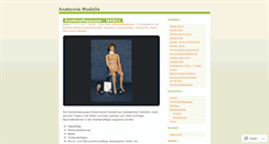 Desktop Screenshot of anatomiemodelle.wordpress.com