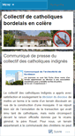 Mobile Screenshot of catholiquesindignes.wordpress.com