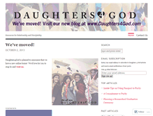 Tablet Screenshot of daughters4god.wordpress.com