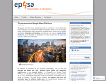 Tablet Screenshot of eptisa.wordpress.com