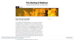 Desktop Screenshot of firesterlingnwaldman.wordpress.com