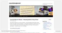 Desktop Screenshot of neverbeingbored.wordpress.com