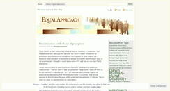 Desktop Screenshot of equalapproachnews.wordpress.com