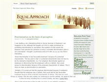 Tablet Screenshot of equalapproachnews.wordpress.com