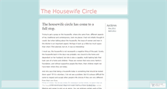 Desktop Screenshot of housewifecircle.wordpress.com