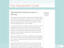 Tablet Screenshot of housewifecircle.wordpress.com