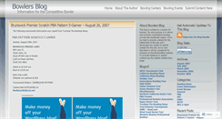 Desktop Screenshot of bowlersblog.wordpress.com