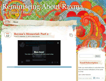 Tablet Screenshot of aboutrayma.wordpress.com