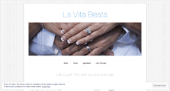 Desktop Screenshot of lavitabeata.wordpress.com