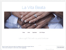 Tablet Screenshot of lavitabeata.wordpress.com