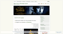 Desktop Screenshot of donjuantenorio.wordpress.com