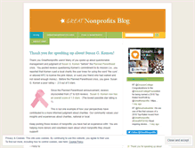 Tablet Screenshot of greatnonprofits.wordpress.com