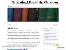 Tablet Screenshot of navigatinglifeandtheclassroom.wordpress.com