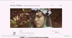 Desktop Screenshot of ferrisfollies.wordpress.com