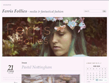 Tablet Screenshot of ferrisfollies.wordpress.com