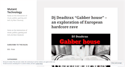 Desktop Screenshot of mutanttechnology.wordpress.com