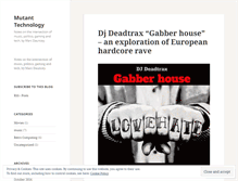 Tablet Screenshot of mutanttechnology.wordpress.com