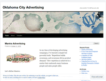 Tablet Screenshot of oklahomacityadvertising.wordpress.com