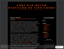 Tablet Screenshot of lorikaedecor.wordpress.com