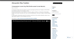 Desktop Screenshot of alexandremacfadden.wordpress.com